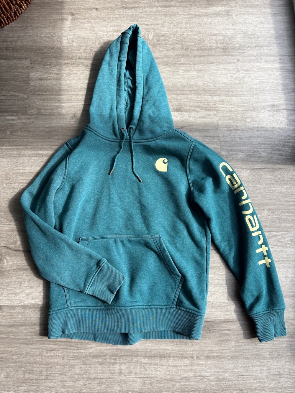 Carhartt Relaxed Fit Blue Fleece Pullover Outdoor Women’s Hoodie Small